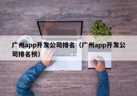 广州app开发公司排名（广州app开发公司排名榜）